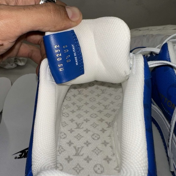 Nike x Louis Vuitton x Virgil Abloh Air Force 1’s AF1s LV Blue/White - Picture 5 of 12